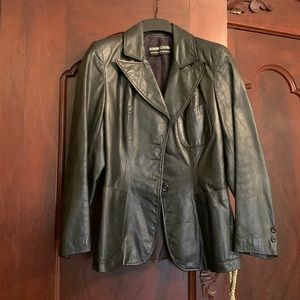 Vintage Black Leather Jacket